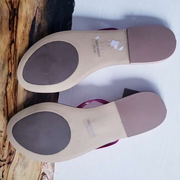 J Crew NWT Leather Thong Sandals - 9 - Picture 6 of 7